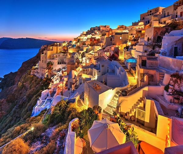 Santorini-Greece on the Mediterranean Sea